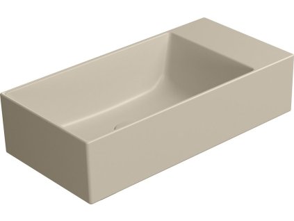 GSI KUBE X keramické umývátko 50x25cm, bez otvoru, pravé/levé, creta mat 9486008