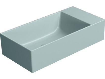 GSI KUBE X keramické umývátko 50x25cm, bez otvoru, pravé/levé, ghiaccio mat 9486015