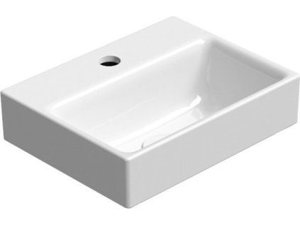 GSI NUBES keramické umývátko 36x28cm, broušená spodní hrana, bílá ExtraGlaze 96389111