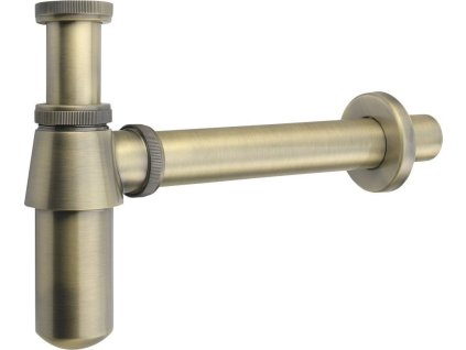 Aqualine RETRO umyvadlový sifon 5/4", odpad 32mm, tmavý bronz 9686