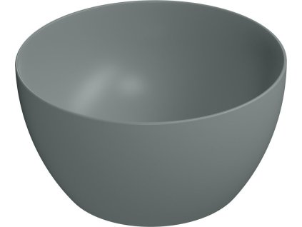 GSI PURA keramické umyvadlo na desku vysoké, průměr 42cm, agave mat 885204