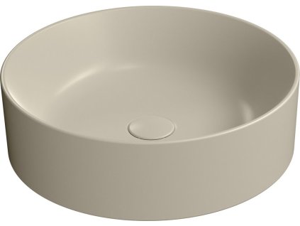 GSI KUBE X keramické umyvadlo na desku, průměr 45cm, creta mat 942708