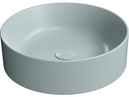 GSI KUBE X keramické umyvadlo na desku, průměr 45cm, ghiaccio mat 942715