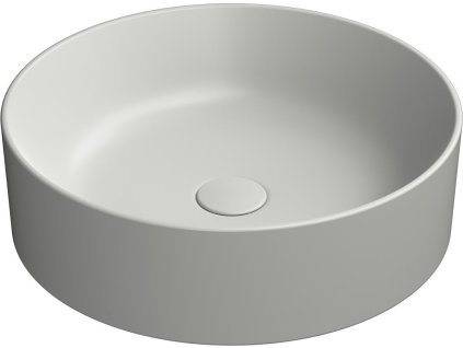GSI KUBE X keramické umyvadlo na desku, průměr 45cm, cenere mat 942717