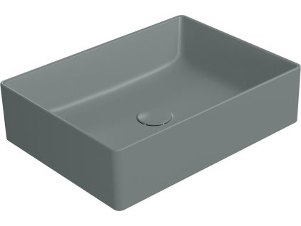 GSI KUBE X keramické umyvadlo na desku, 50x37cm, agave mat 942904