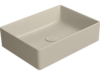 GSI KUBE X keramické umyvadlo na desku, 50x37cm, creta mat 942908