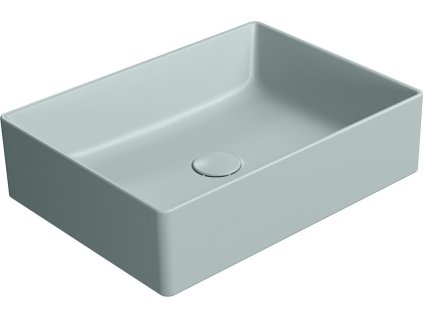 GSI KUBE X keramické umyvadlo na desku, 50x37cm, ghiaccio mat 942915
