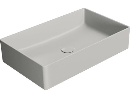 GSI KUBE X keramické umyvadlo na desku, 60x37cm, cenere mat 945317