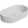 GSI KUBE X keramické umyvadlo na desku, 60x37cm, oválné, bílá mat 945809