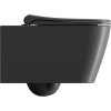 GSI NUBES závěsná WC mísa, Swirlflush, 35x55cm, černá dual-mat 961526