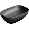 GSI NUBES keramické umyvadlo na desku 50x35cm, černá mat 978426