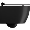 GSI PURA SHORT závěsná WC mísa, Swirlflush, 35x46cm, černá dual-mat 880226