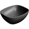 GSI NUBES keramické umyvadlo na desku 40x35cm, černá mat 978526