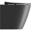 GSI MODO WC mísa stojící, Swirlflush, 37x52cm, spodní/zadní odpad, černá dual-mat 981026