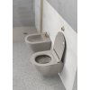 GSI PURA závěsná WC mísa, Swirlflush, 36x50cm, tortora dual-mat 881605