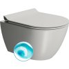 GSI PURA závěsná WC mísa, Swirlflush, 36x50cm, cenere dual-mat 881617