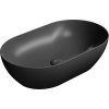 GSI PURA keramické umyvadlo na desku 60x37cm, černá mat 883426