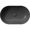 GSI PURA keramické umyvadlo na desku 60x37cm, černá mat 883426