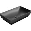 GSI PURA keramické umyvadlo na desku 60x38cm, černá mat 883726