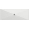 GSI Keramická sprchová vanička, obdélník 200x80x2cm, bílá mat 46200809