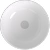 Polysan BANERA ROUND umyvadlo na desku, litý mramor, průměr 39cm, bílá 14337