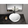 Polysan BANERA ROUND umyvadlo na desku, litý mramor, průměr 39cm, bílá 14337