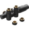 Bruckner WICHER COMBI připojovací sada termostatická pro středové připojení 50mm, černá mat 600.331.6