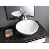 Aqualine Keramické umyvadlo na desku, Ø 40cm, bílá 40155