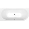 Polysan VIVA L asymetrická vana 175x80x47cm, bílá mat 70119.11