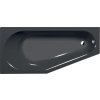 Polysan TIGRA L asymetrická vana 170x80x46cm, šedá 90111.30