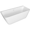 Polysan SKYLLA nástěnná stojící vana litý mramor 170x75x60cm, bílá 72430