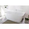 Polysan SKYLLA nástěnná stojící vana litý mramor 170x75x60cm, bílá 72430