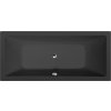 Polysan KRYSTA obdélníková vana 180x80x39cm, černá mat 71710.21
