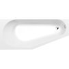 Polysan TIGRA L asymetrická vana 170x80x46cm, bílá mat 90111.11