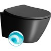 GSI MODO závěsná WC mísa, Swirlflush, 37x52cm, černá dual-mat 981626
