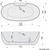 Polysan RANA volně stojící vana 170x80x58cm, bílá 68638