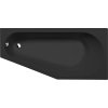 Polysan TIGRA R asymetrická vana 170x80x46cm, černá mat 90611.21