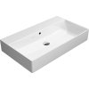 GSI KUBE X keramické umyvadlo 80x47cm, bez otvoru, bílá ExtraGlaze 9422011