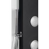 Polysan SPIRIT ROUND termostatický sprchový panel 250x1550mm, černá 71251