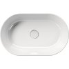 GSI KUBE X keramické umyvadlo na desku, 60x37cm, oválné, bílá ExtraGlaze 945811