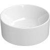 GSI KUBE X keramické umývátko na desku, průměr 32cm, bílá ExtraGlaze 943511