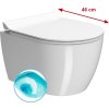 GSI PURA SHORT závěsná WC mísa, Swirlflush, 35x46cm, bílá ExtraGlaze 880211