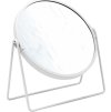 Ridder SUMMER kosmetické zrcátko na postavení, Ø 160mm, oboustranné, bílá 03009001