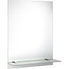 Aqualine Zrcadlo s policí 60x80cm, včetně závěsů 22430-01