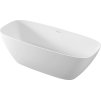 Polysan MEDINA volně stojící vana, solid surface, 165x70x52cm, bílá mat 92430