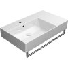 GSI KUBE X keramické umyvadlo 80x47cm, s odkládací plochou vpravo, bílá ExtraGlaze 9456111