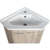 Aqualine ZOJA umyvadlová skříňka rohová 39x74x39 cm, dub platin 50344