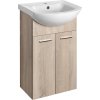 Aqualine ZOJA umyvadlová skříňka 41, 5x74x25, 3cm, dub platin 51144