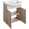Aqualine ZOJA umyvadlová skříňka 61, 5x74x32, 5cm, dub platin, 2x dvířka 51163