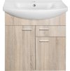 Aqualine ZOJA umyvadlová skříňka 71, 5x74x34cm, dub platin 51175